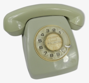 Light Gray Rotary Phone   Src Https - Corded Phone, HD Png Download, Transparent PNG
